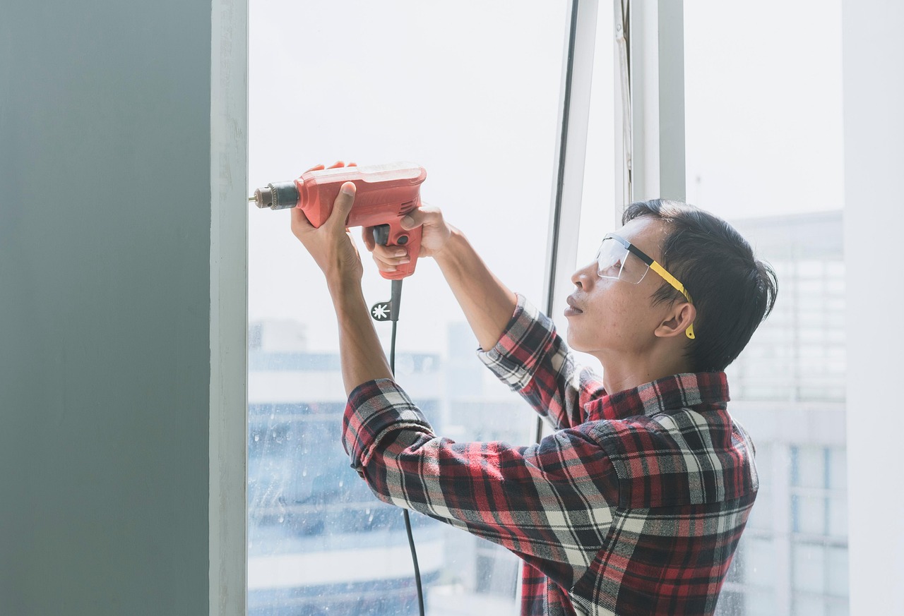 home, maintenance, apartment, tools, safety, glass, building, architecture, working